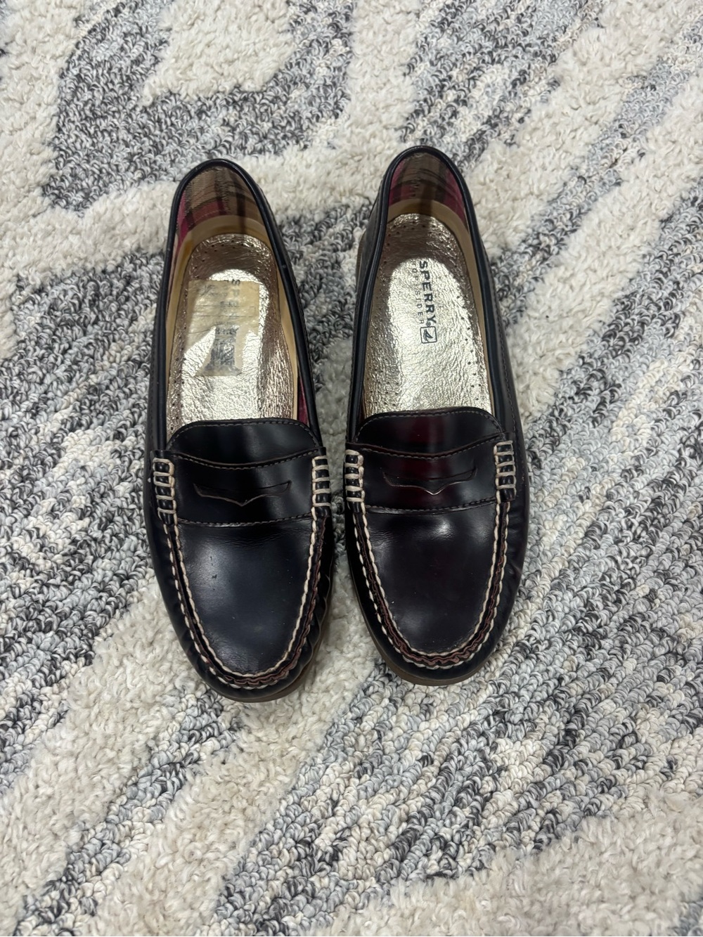 Sperry Men's Dark Brown Leather Penny Loafers